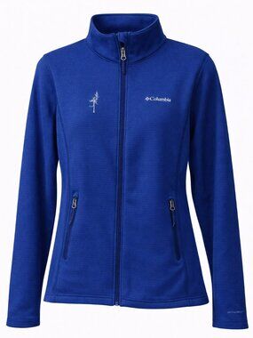 Columbia Omni-Wick Zip Jacket Women’s M Blue Bandon Dunes Ghost Tree Golf